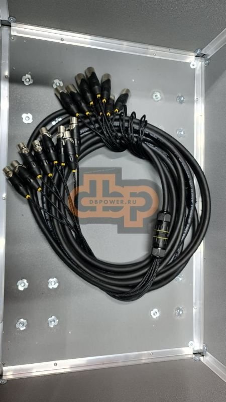 Мультикор "Веер" 8 XLR MALE-8 XLR FEMALE 10 метров