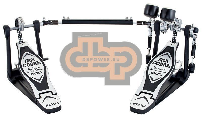 TAMA HP600DTW IRON COBRA 600 TWIN PEDAL двойная
педаль для барабана (с цепью)