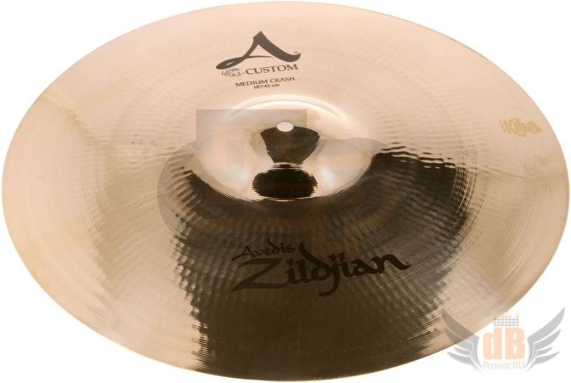 Тарелка типа Crash ZILDJIAN 16` A` CUSTOM MEDIUM CRASH