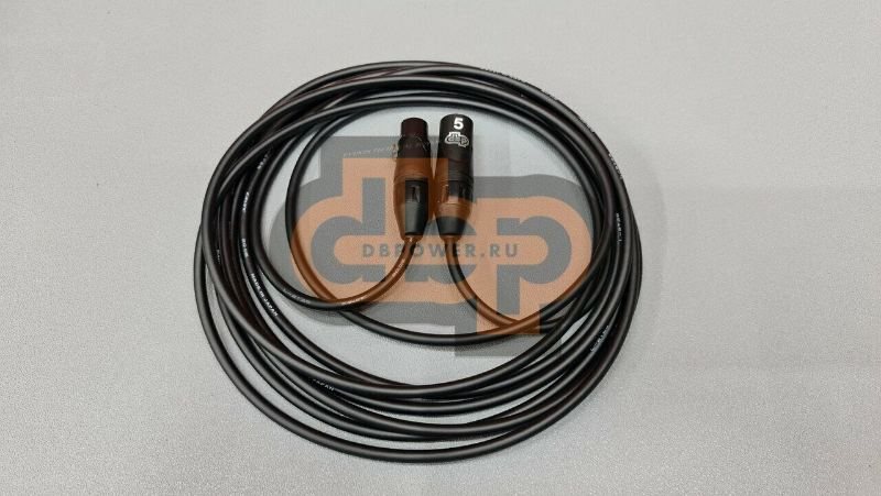 Кабель микрофонный CANARE XLR-XLR чёрный 5 метров
