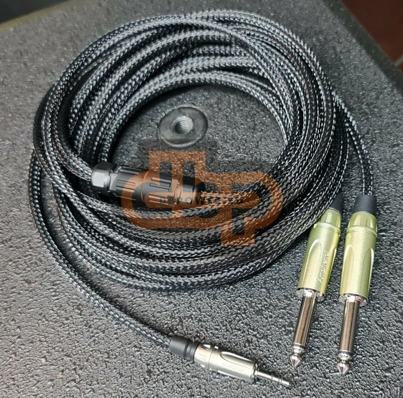 Кабель mini JACK 3.5 × 2 mono JACK 6.3