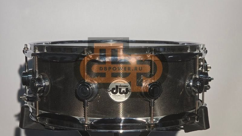 DW Snare Drum Metal Black Nickel 14" 5.5" Used Knuled Steel